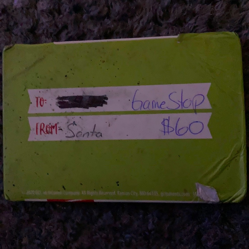 I’m selling a legit 60$ game stop card